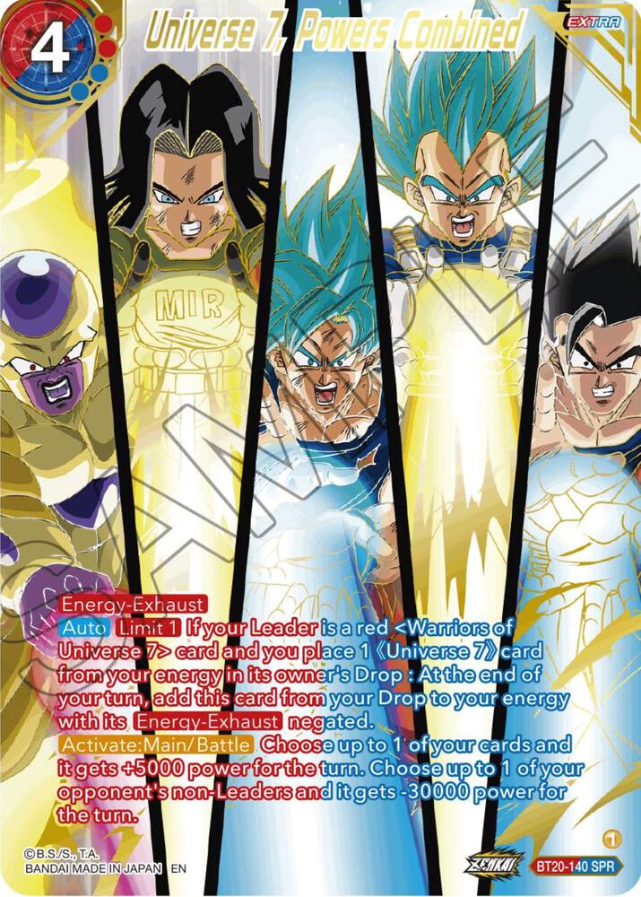 Universe 7 Powers Combined SPR BT20-140