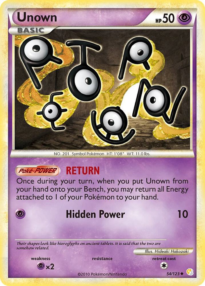Unown 54 54/123 carta