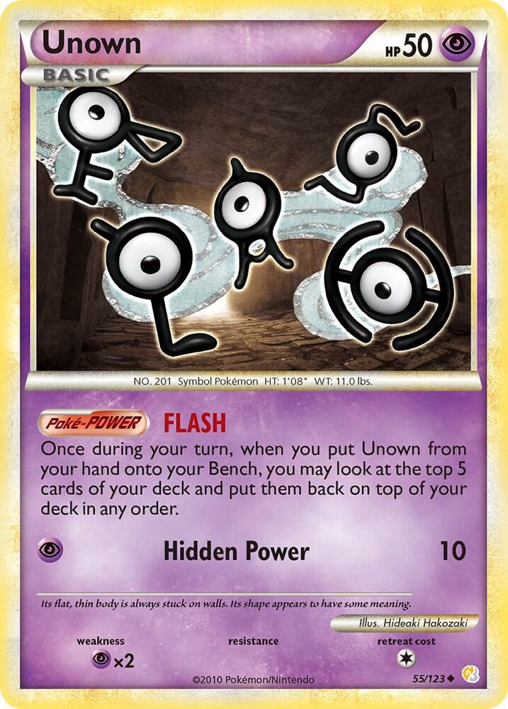 Unown 55 55/123 card