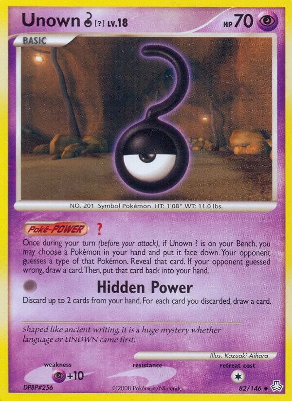 Unown 82/146 card
