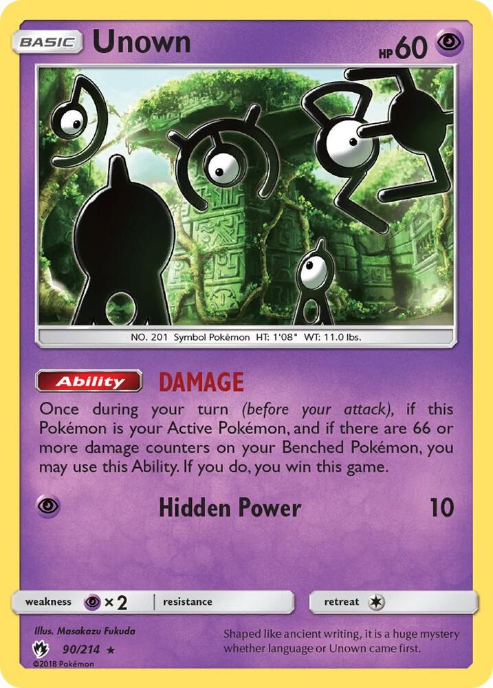 Unown 90 90/214