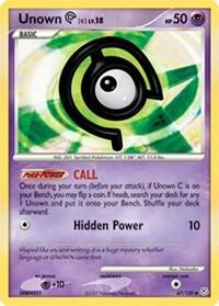 Unown C 67/130 card
