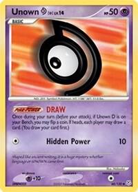 Unown D 68/130 carta