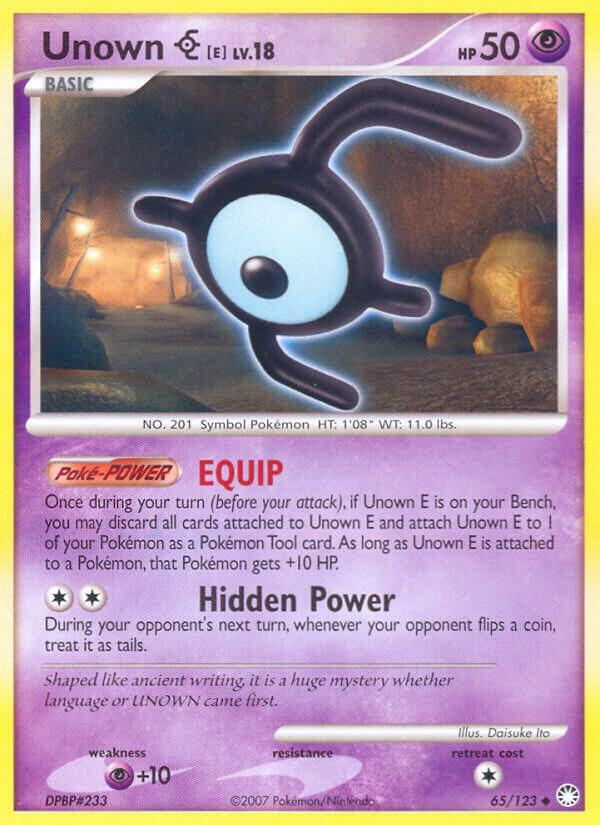 Unown E 65/123 carta