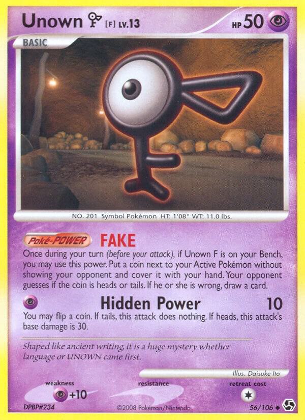 Unown F 56/106 carta