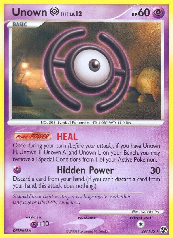 Unown H 29/106 card