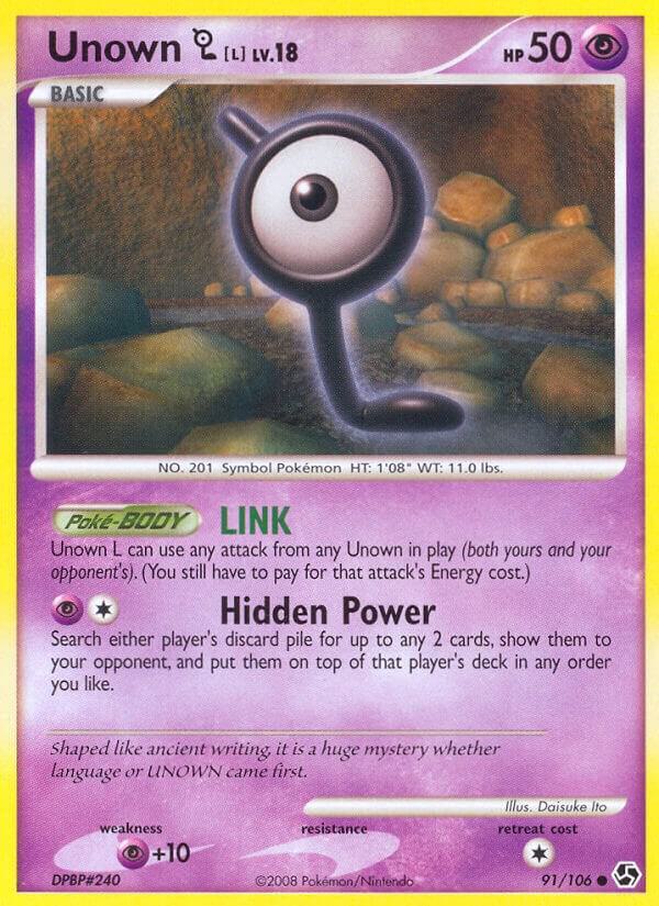 Unown L 91/106 card