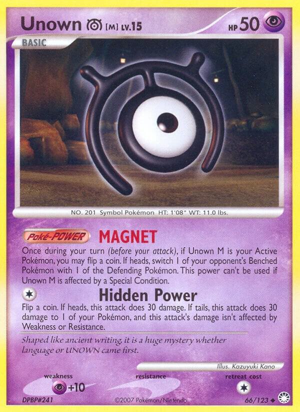Unown M 66/123 card