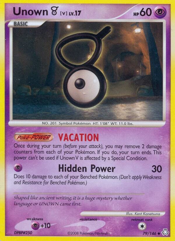 Unown V 79/146 carta