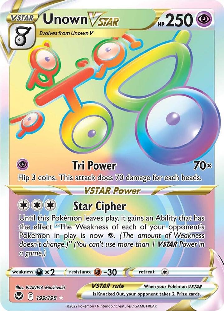 Unown VSTAR Secret 199/195