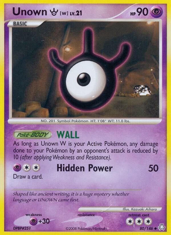 Unown W 80/146 carta