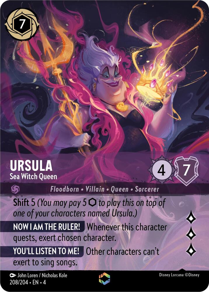Ursula Sea Witch Queen Enchanted 208/204