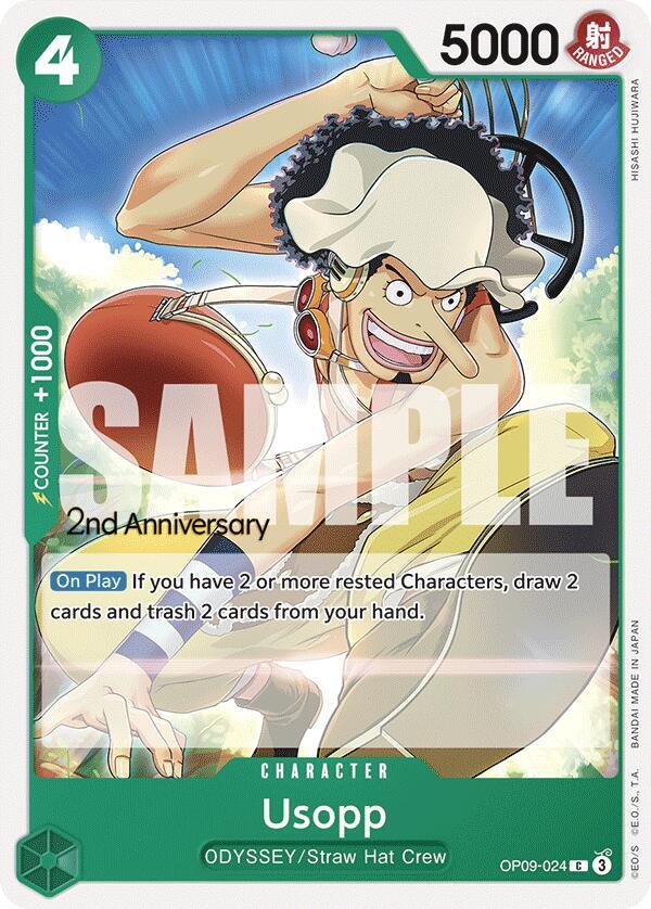 Usopp 024 OP09-024 card