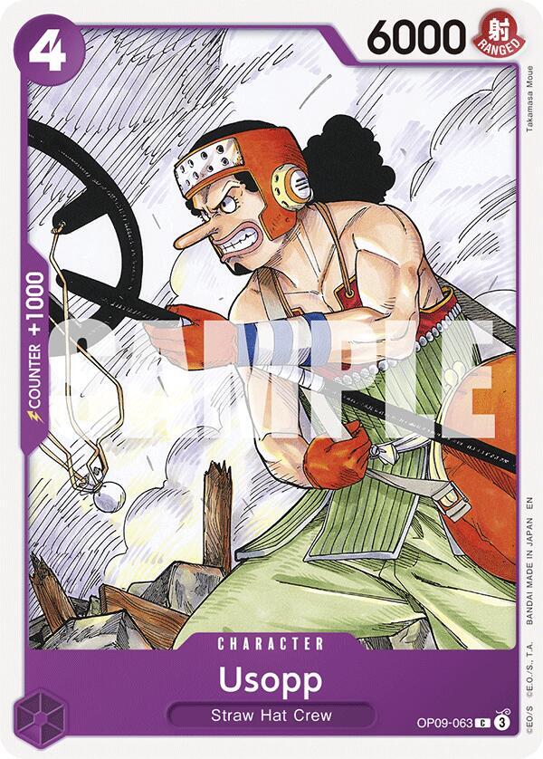 Usopp Reprint OP09-063 card