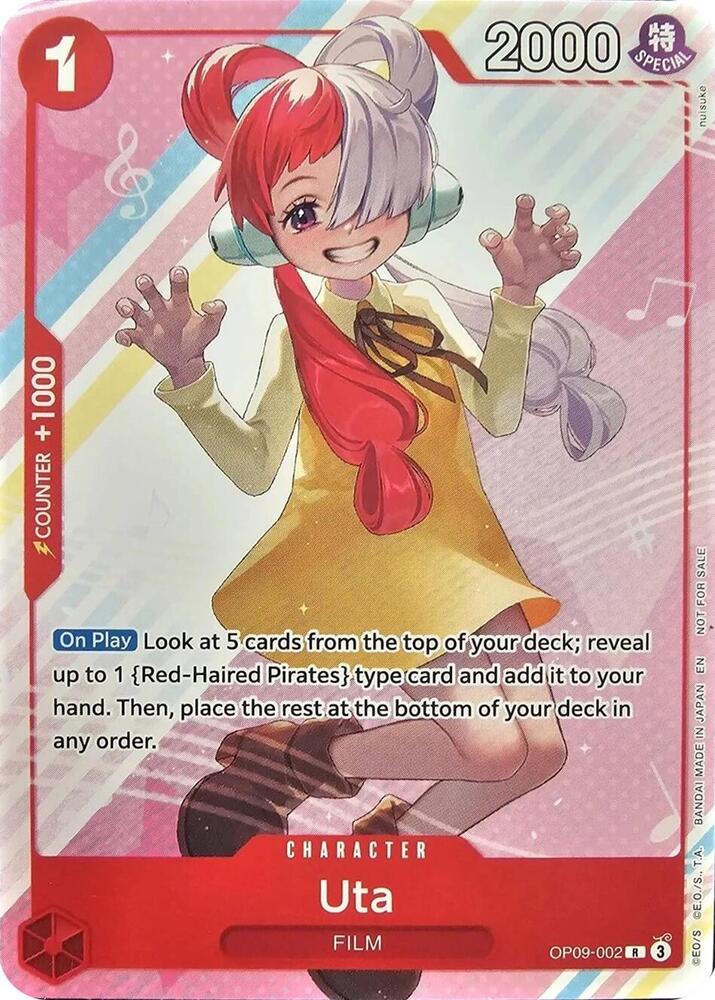 Uta Welcome Pack Vol 2 OP09-002 card