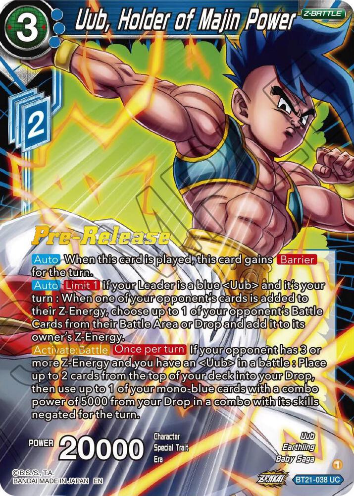 Uub Holder of Majin Power BT21-038