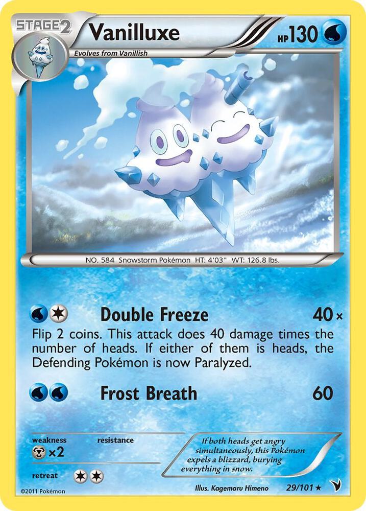 Vanilluxe 29/101 card