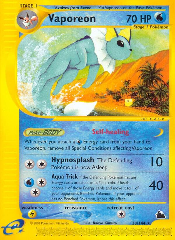 Vaporeon 033/144 card