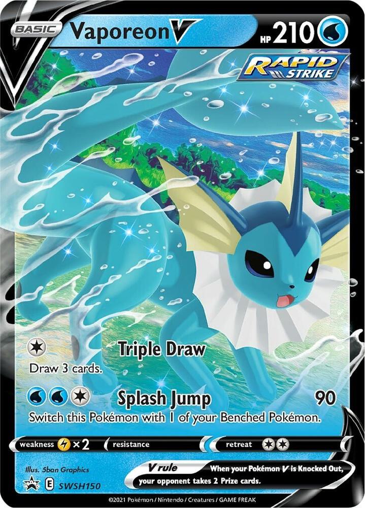Vaporeon V 15 card