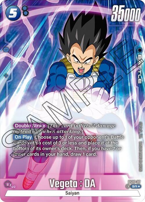 Vegeta DA Bonus Pack Alternate Art FS07-07 carta