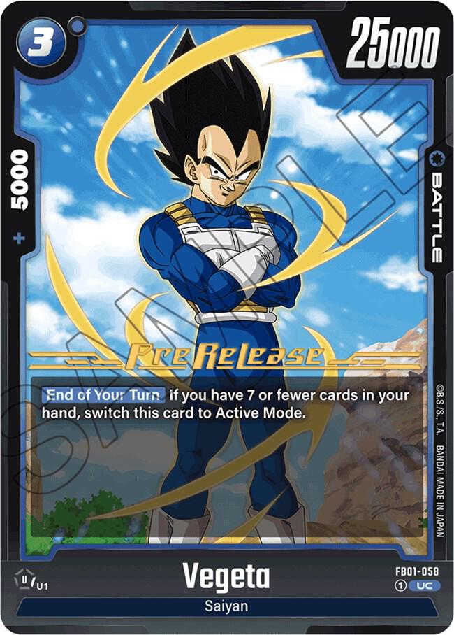 Vegeta FB01 058 carta