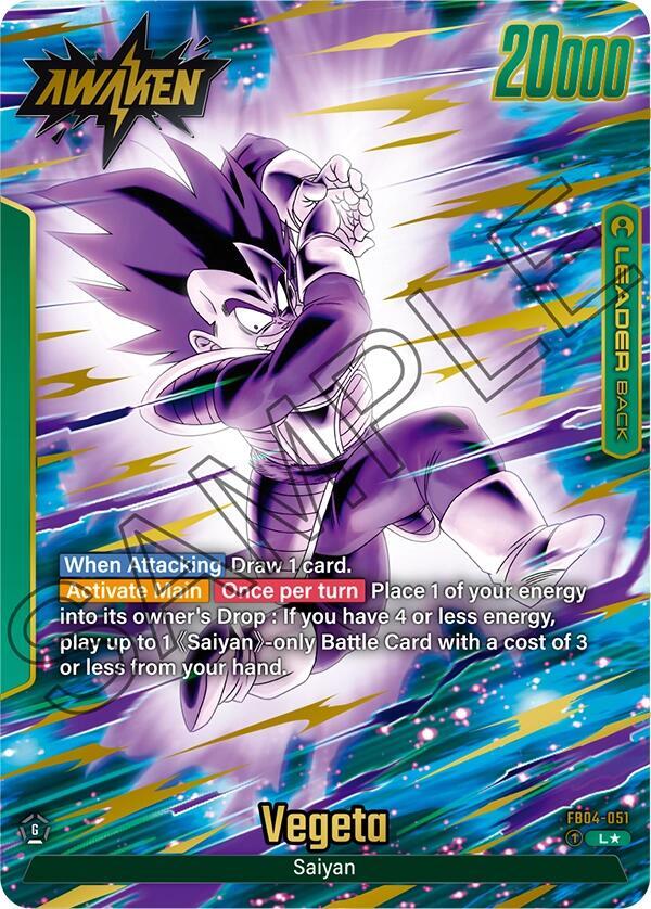 Vegeta FB04 051 Alternate Art carta