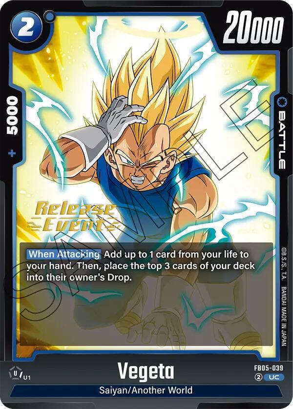 Vegeta FB05 039 carta