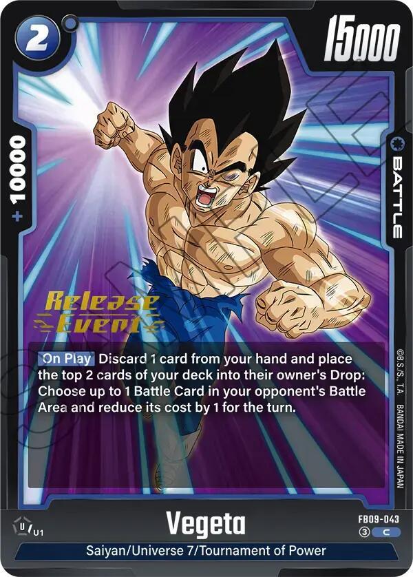 Vegeta FB09 043 card