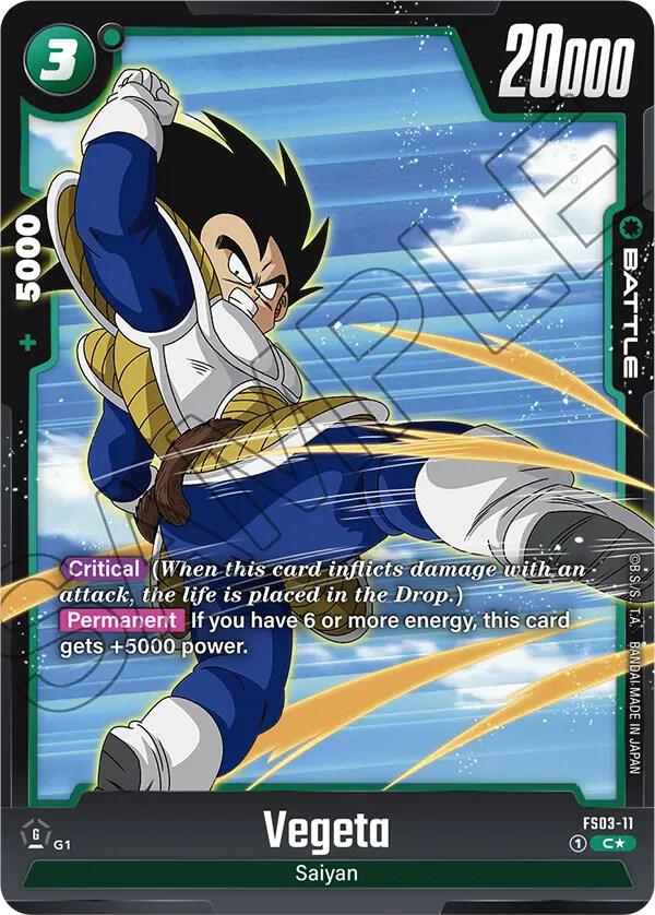 Vegeta FS03 11 Bonus Pack Alternate Art