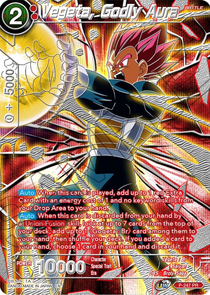 Vegeta Godly Aura P-247