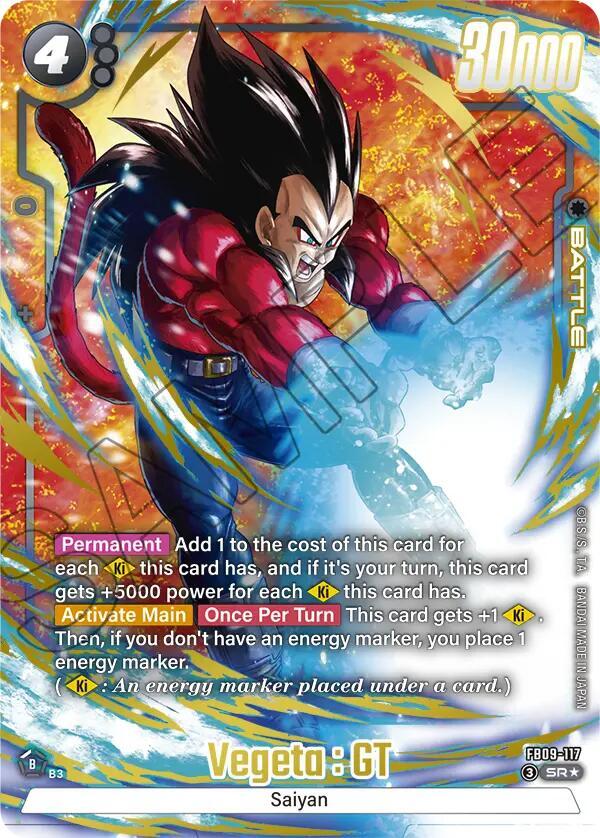 Vegeta GT FB09 117 Alternate Art carta