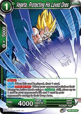 Vegeta Protecting His Loved Ones DB3-059 card