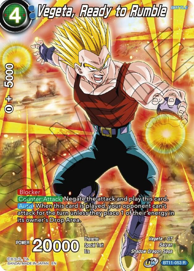 Vegeta Ready to Rumble BT11-053