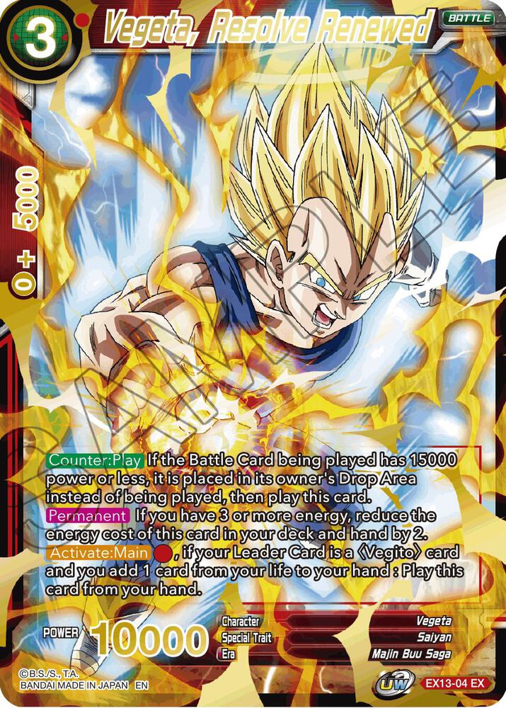 Vegeta Resolve Renewed EX13-04