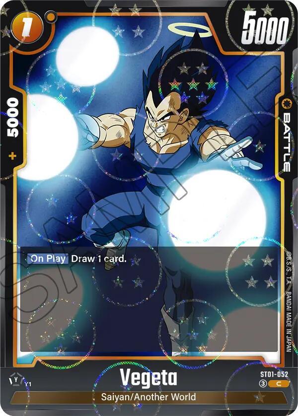 Vegeta ST01 052 Dragon Ball Pattern card