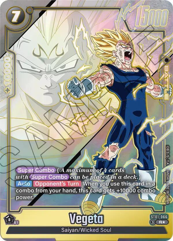 Vegeta ST01 066 Alternate Art card