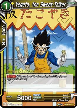 Vegeta the Sweet Talker BT8-072_PR card