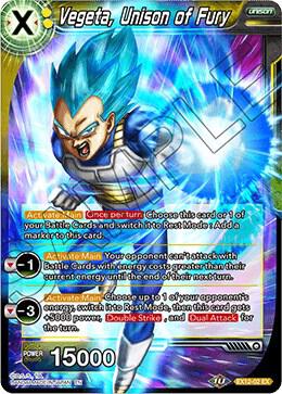 Vegeta Unison of Fury EX12-02 carta