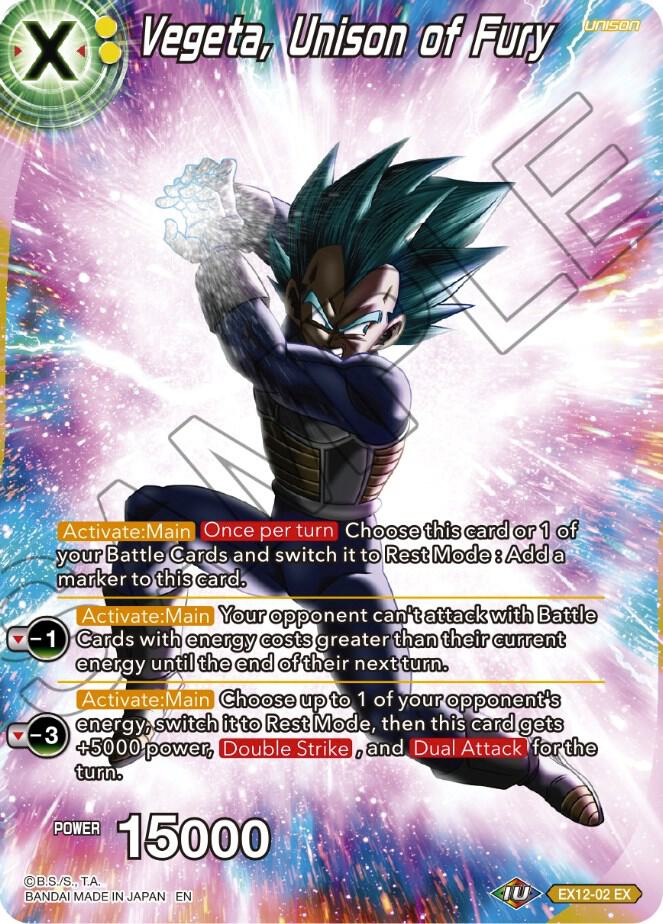 Vegeta Unison of Fury EX12-02