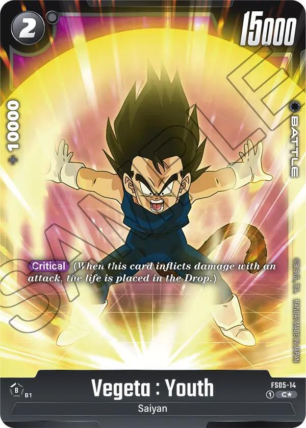 Vegeta Youth Bonus Pack Alternate Art FS05-14 carta