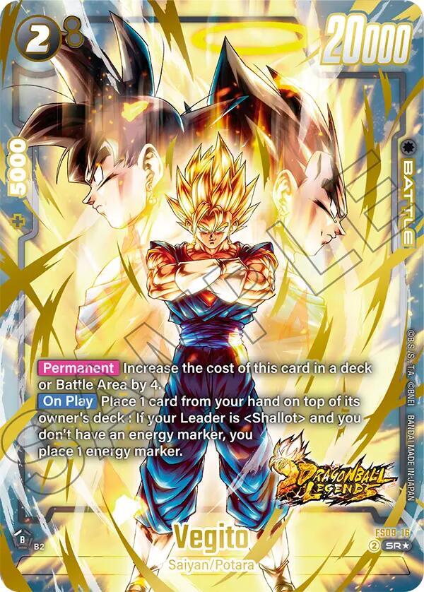 Vegito Bonus Pack Alternate Art FS09-16 card