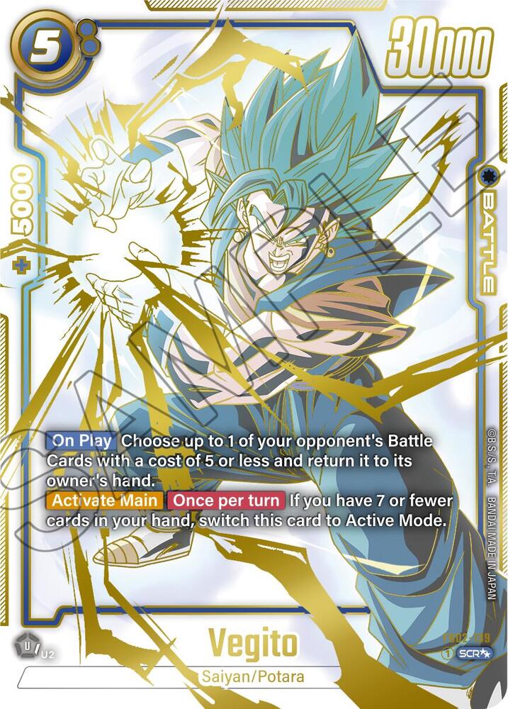 Vegito FB02 139 Super Alternate Art