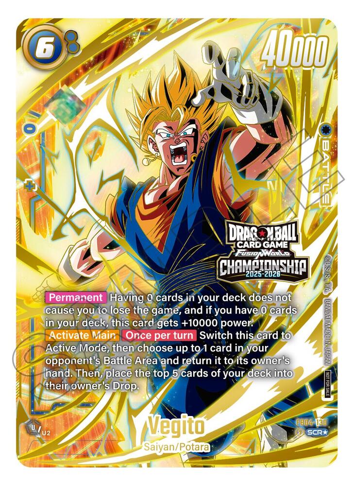 Vegito FB04 130 Alternate Art