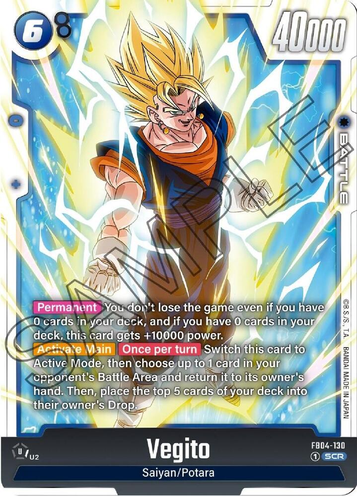 Vegito FB04 130 carta