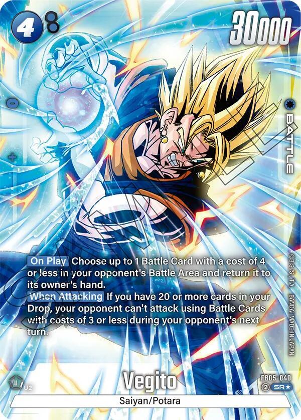 Vegito FB05 040 Alternate Art carta