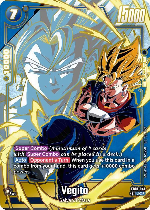 Vegito FB10 041 Alternate Art card