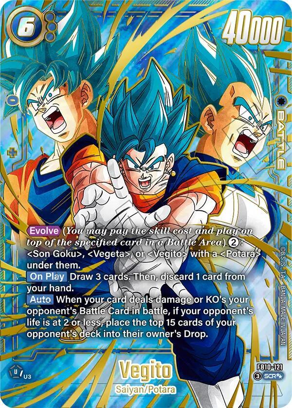 Vegito FB10 121 Alternate Art carta