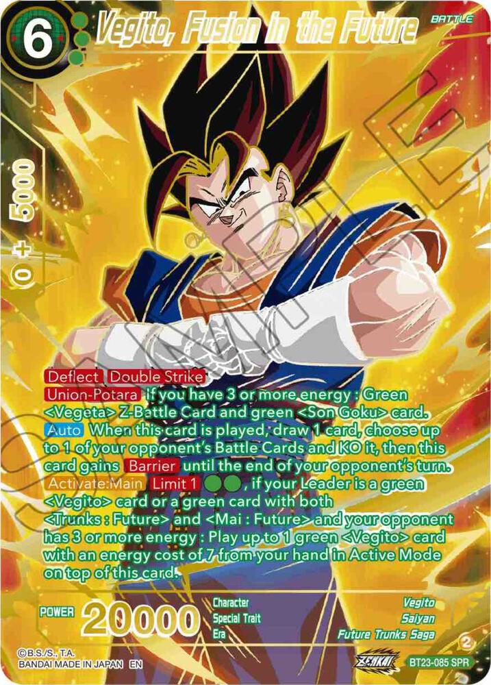 Vegito Fusion in the Future SPR BT23-085