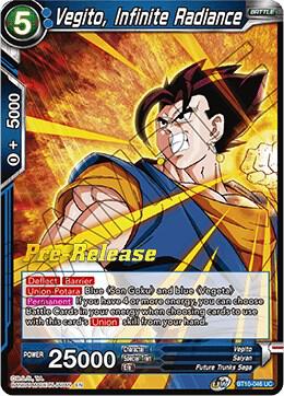 Vegito Infinite Radiance BT10-046 card