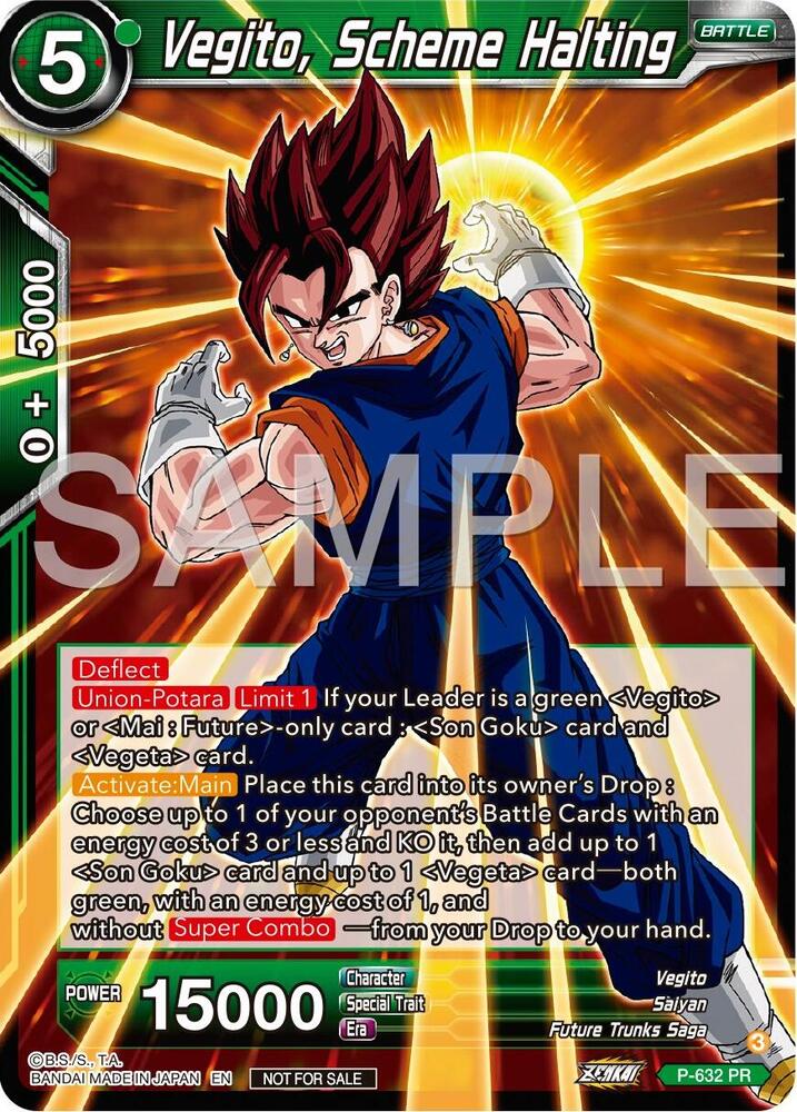 Vegito Scheme Halting Zenkai Series Tournament Pack Vol9 P-632